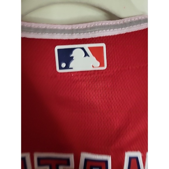 NWT Shohei Ohtani Anaheim Angels Red Alternate Flex Base Jersey MLB 52 (2XL) - Picture 11 of 13